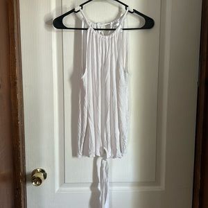 White tie detail top